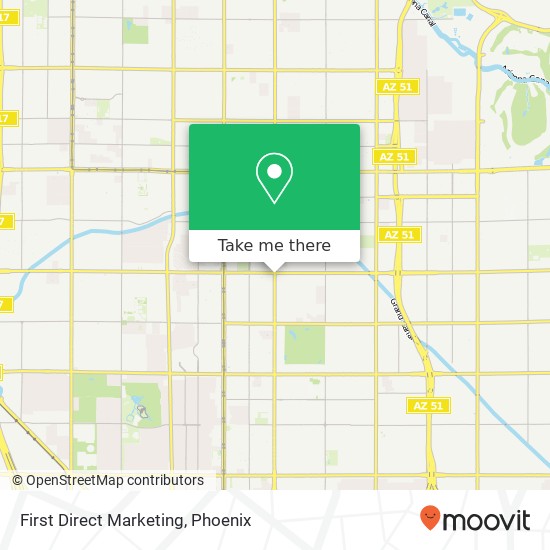 First Direct Marketing map