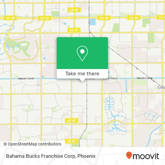 Bahama Bucks Franchise Corp map