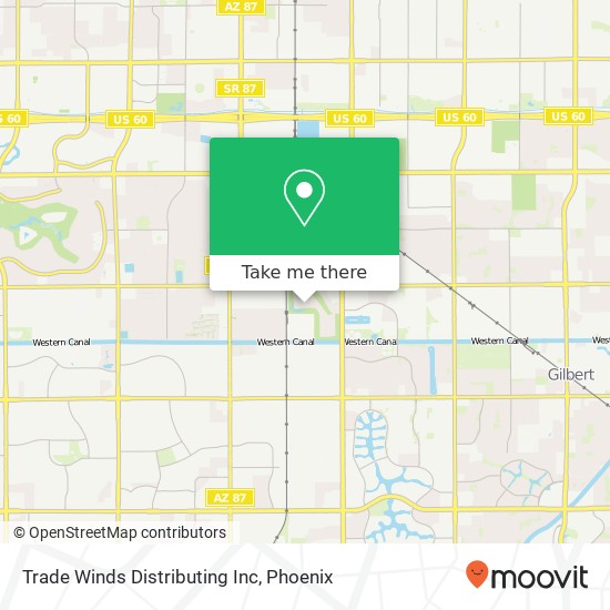 Trade Winds Distributing Inc map