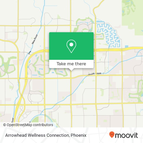 Mapa de Arrowhead Wellness Connection