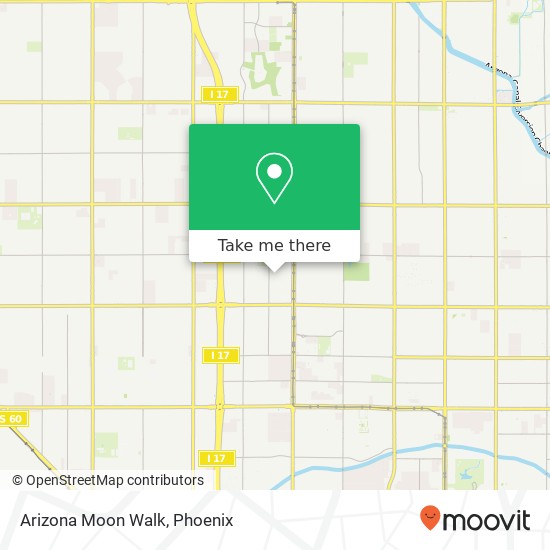 Arizona Moon Walk map