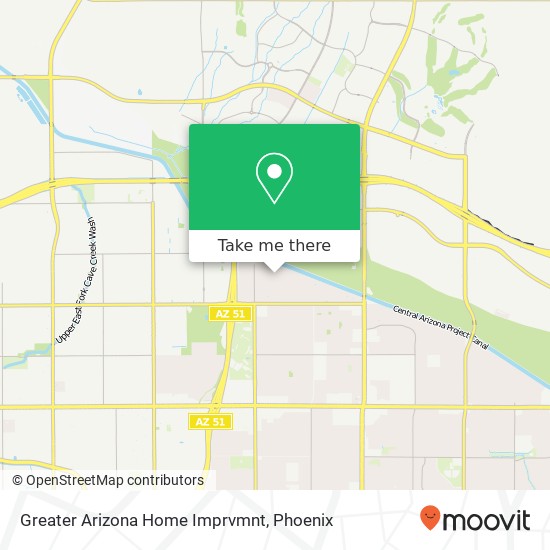 Greater Arizona Home Imprvmnt map