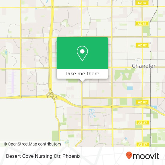 Desert Cove Nursing Ctr map