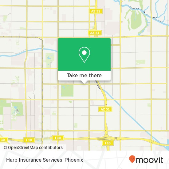 Harp Insurance Services map