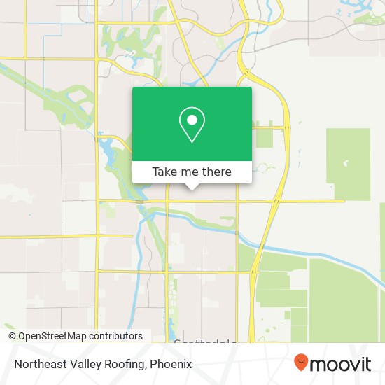 Northeast Valley Roofing map