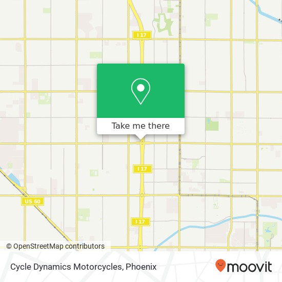 Mapa de Cycle Dynamics Motorcycles