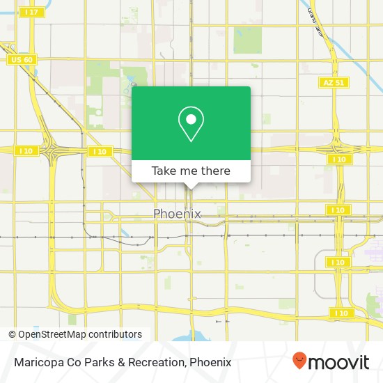 Mapa de Maricopa Co Parks & Recreation