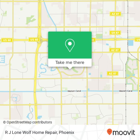 R J Lone Wolf Home Repair map