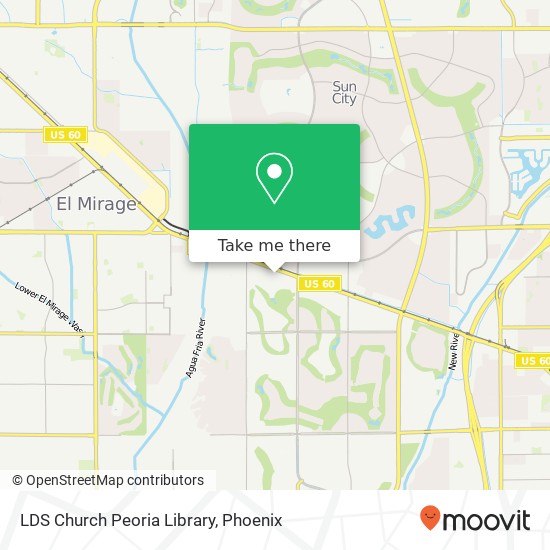 LDS Church Peoria Library map