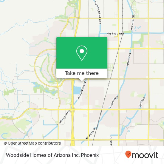 Mapa de Woodside Homes of Arizona Inc