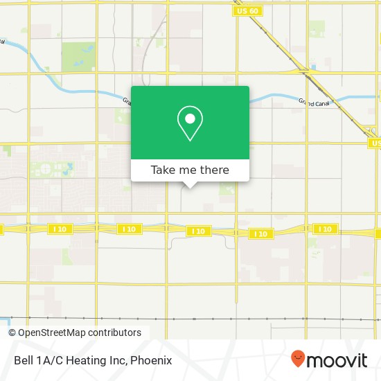 Bell 1A/C Heating Inc map