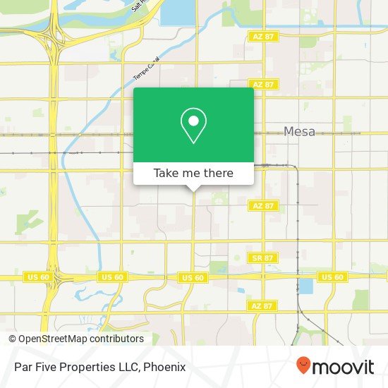 Par Five Properties LLC map