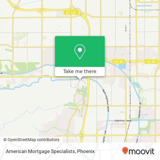 Mapa de American Mortgage Specialists