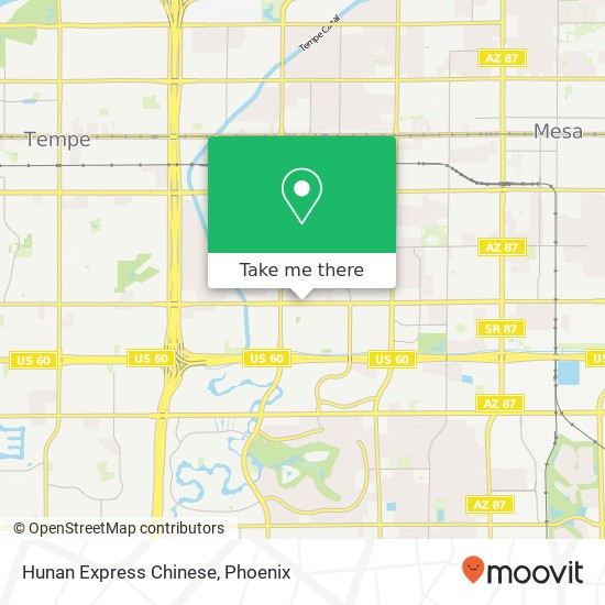 Mapa de Hunan Express Chinese