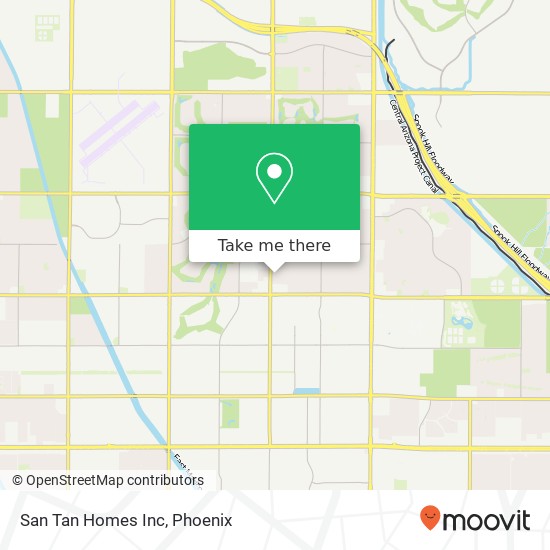 San Tan Homes Inc map