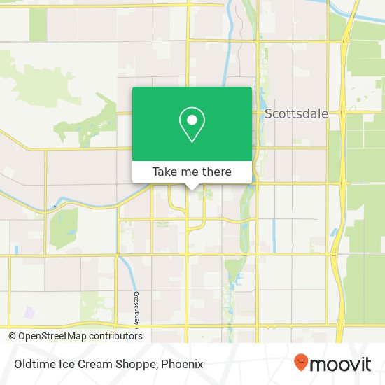 Oldtime Ice Cream Shoppe map