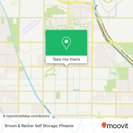 Brown & Recker Self Storage map
