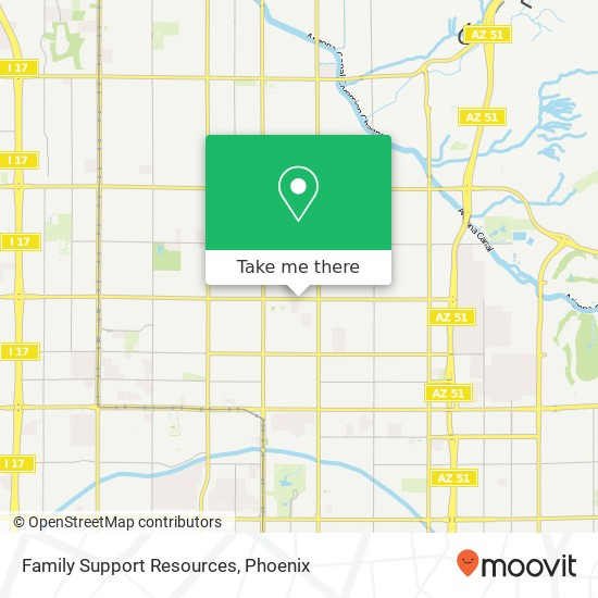 Family Support Resources map