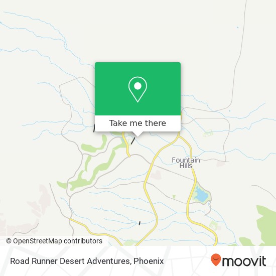 Road Runner Desert Adventures map