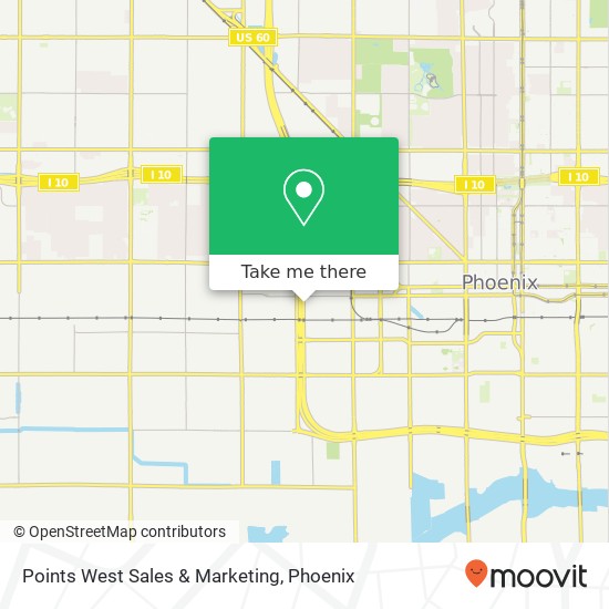 Points West Sales & Marketing map