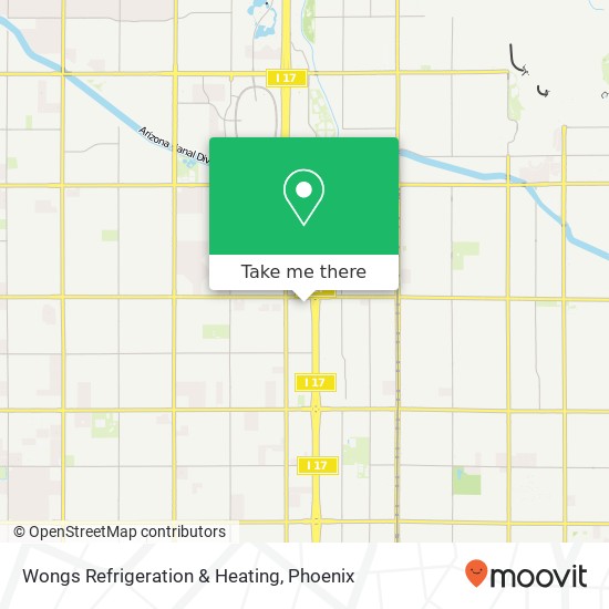 Wongs Refrigeration & Heating map