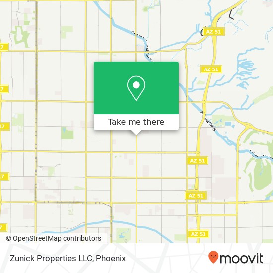 Mapa de Zunick Properties LLC