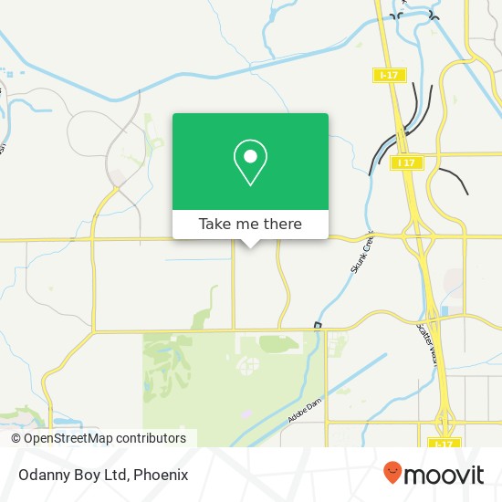 Odanny Boy Ltd map