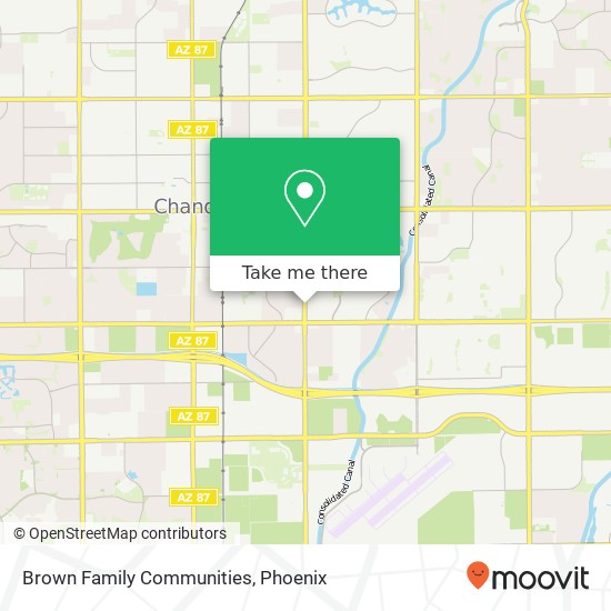 Brown Family Communities map