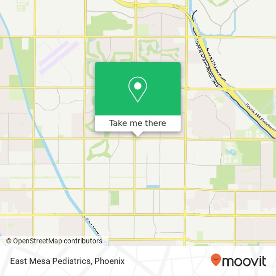 East Mesa Pediatrics map