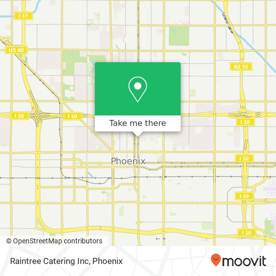 Mapa de Raintree Catering Inc