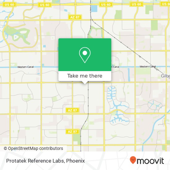 Mapa de Protatek Reference Labs