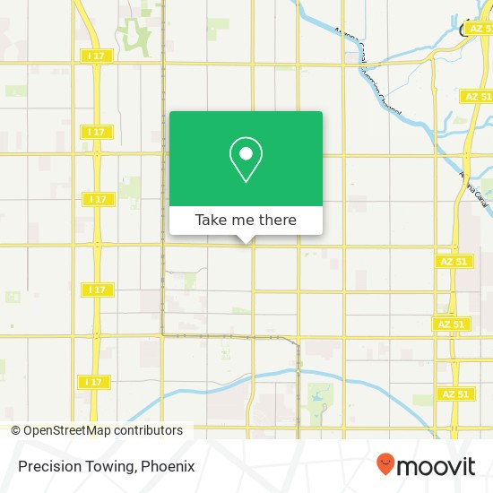 Precision Towing map