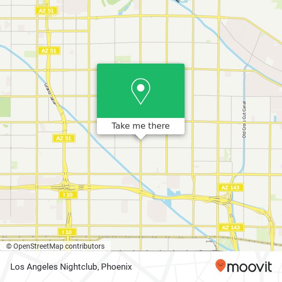 Mapa de Los Angeles Nightclub