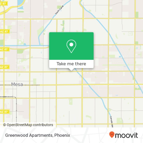 Greenwood Apartments map