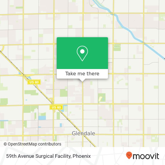 Mapa de 59th Avenue Surgical Facility