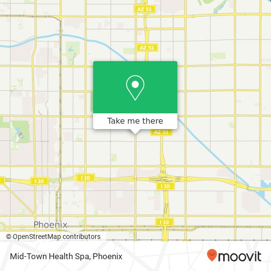 Mid-Town Health Spa map
