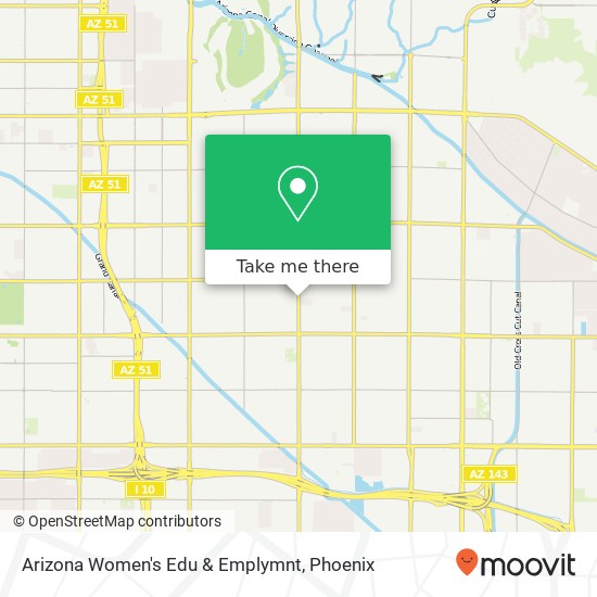 Arizona Women's Edu & Emplymnt map