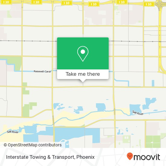 Interstate Towing & Transport map