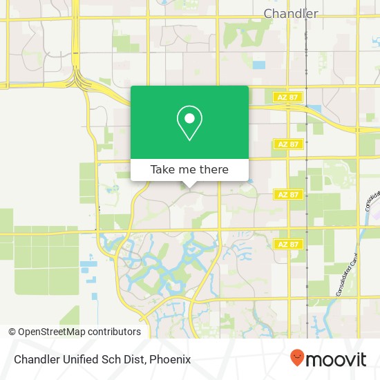 Chandler Unified Sch Dist map