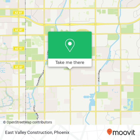 Mapa de East Valley Construction