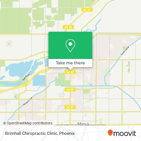 Brimhall Chiropractic Clinic map