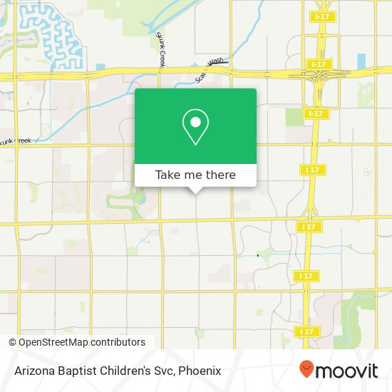 Mapa de Arizona Baptist Children's Svc