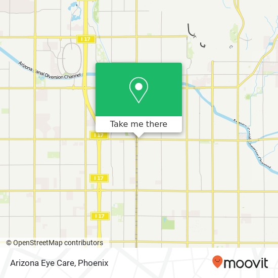 Mapa de Arizona Eye Care