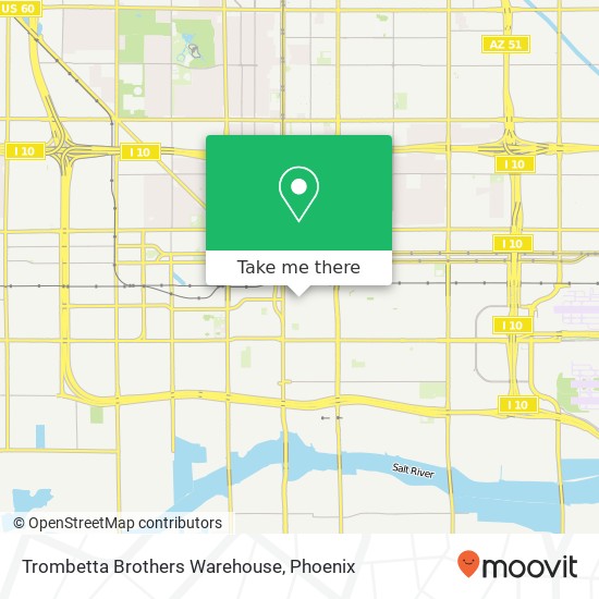 Mapa de Trombetta Brothers Warehouse