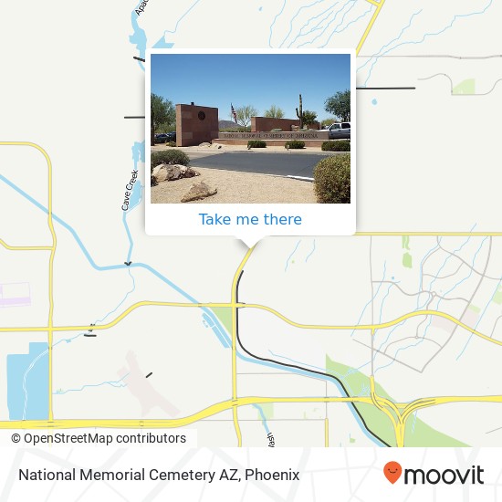 Mapa de National Memorial Cemetery AZ