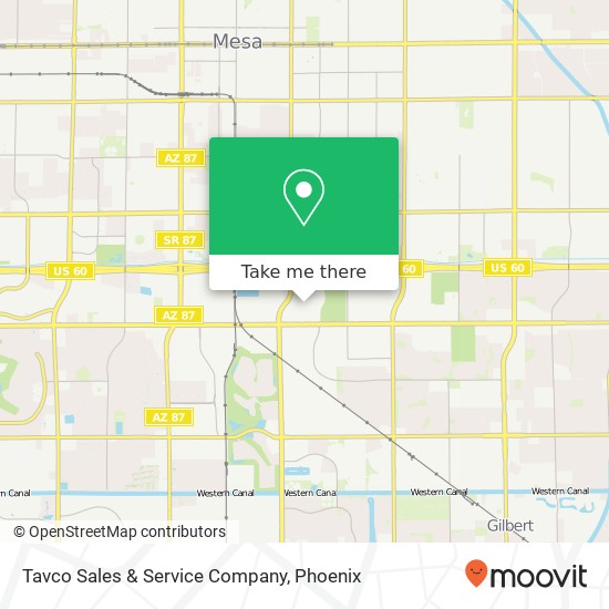 Tavco Sales & Service Company map