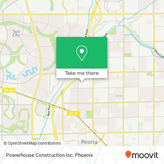 Powerhouse Construction Inc map