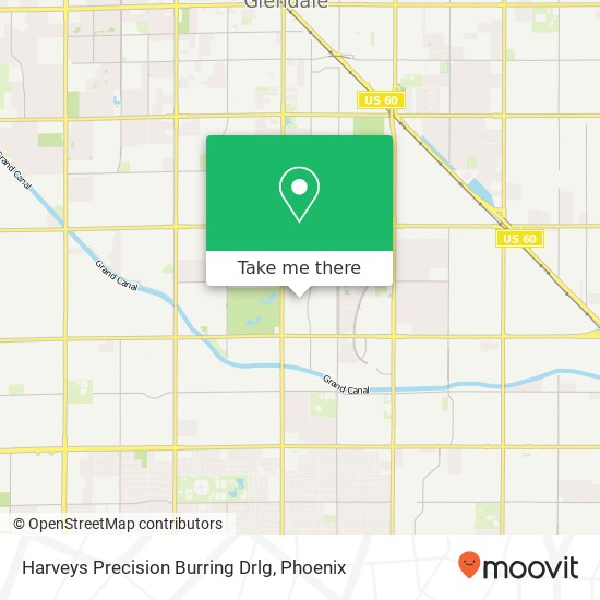 Mapa de Harveys Precision Burring Drlg