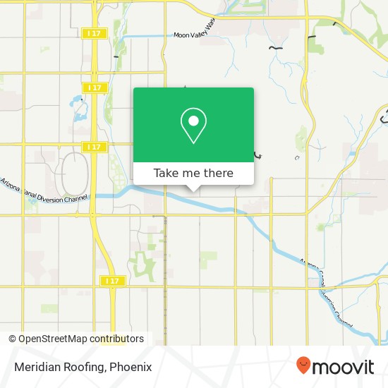 Meridian Roofing map