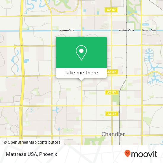 Mapa de Mattress USA